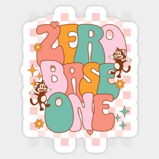 ZB1 Zero base one typography text kpop | Morcaworks Sticker